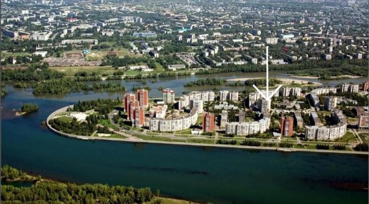 Apartment На Стрелке С Красивым Видом На Иртыш Ustʼ-Kamenogorsk Eksteriør billede